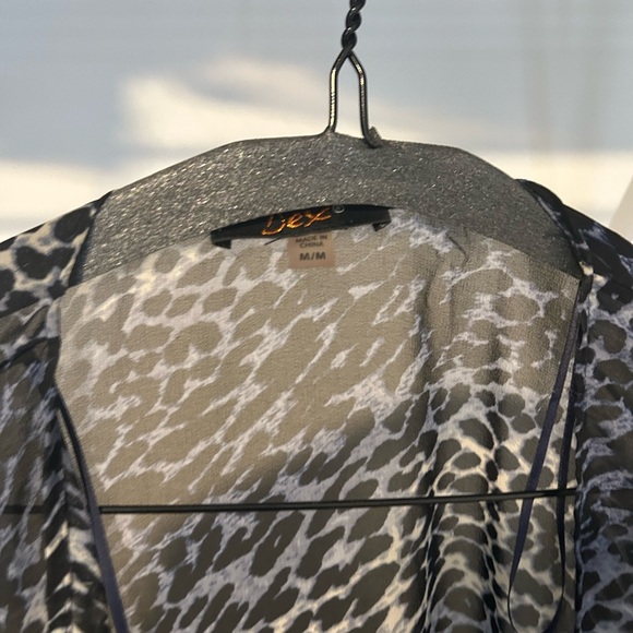 Dex Animal Print Sheer Cover-Up - Picture 2 of 3